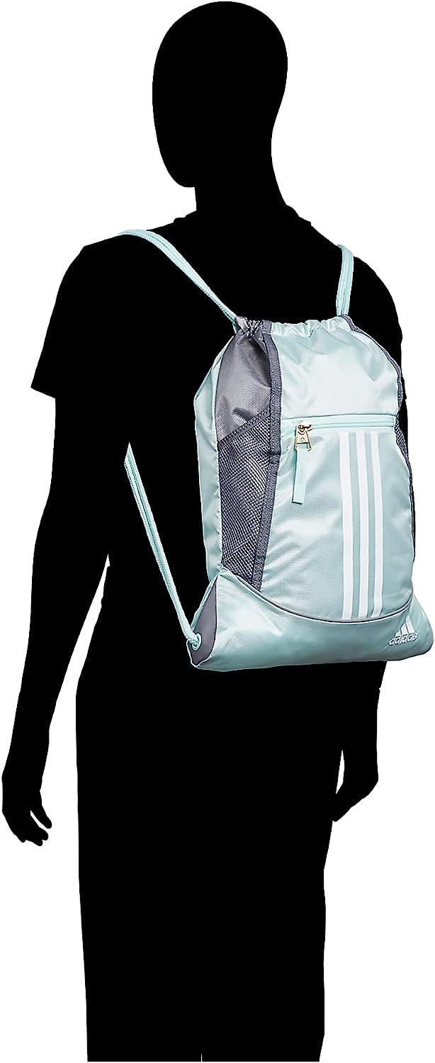 adidas Alliance II Sackpack, Black/Gold Metallic, One Size - Image 6